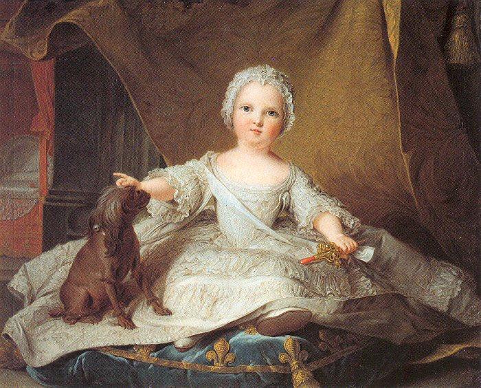 Jean Marc Nattier Marie Zephyrine of France as a Baby